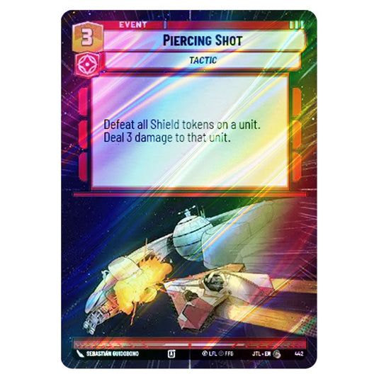 Piercing Shot Common card from the Star Wars Unlimited set Jump to Lightspeed