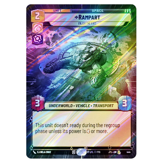 RampartEnjoy the Exit Rare card from the Star Wars Unlimited set Jump to Lightspeed