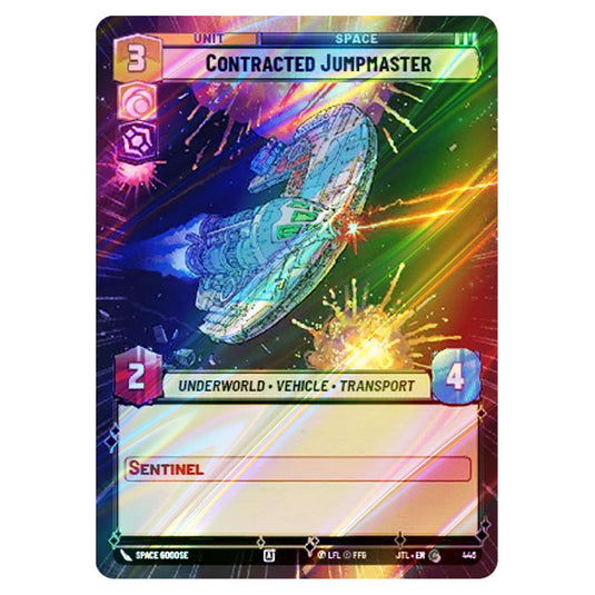 Contracted Jumpmaster Common card from the Star Wars Unlimited set Jump to Lightspeed