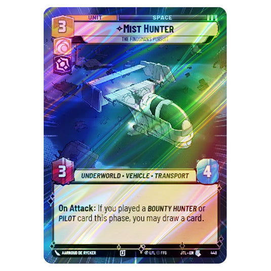 Mist Hunter The Findsman's Pursuit Uncommon card from the Star Wars Unlimited set Jump to Lightspeed