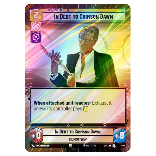 In Debt to Crimson Dawn Uncommon card from the Star Wars Unlimited set Jump to Lightspeed