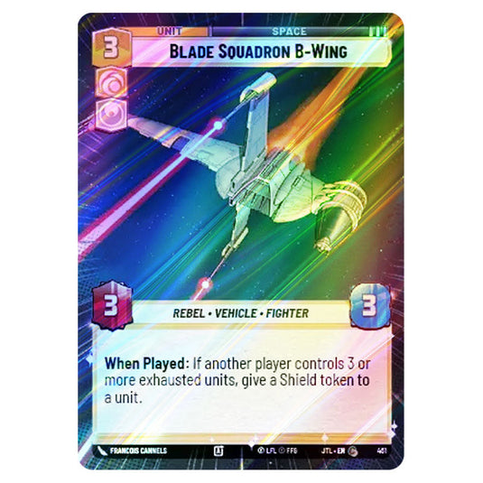 Blade Squadron B-Wing Common card from the Star Wars Unlimited set Jump to Lightspeed
