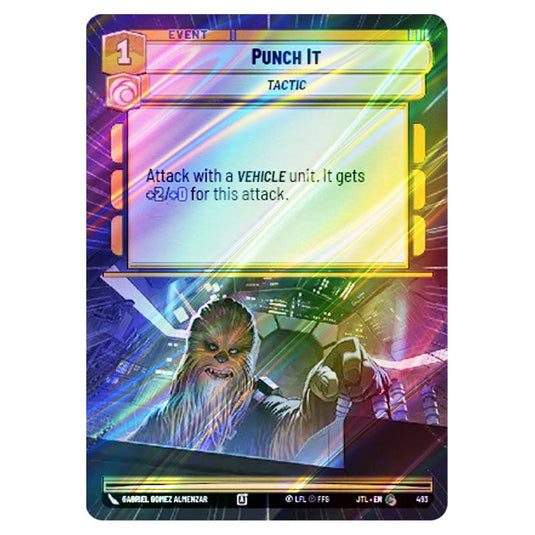 Punch It Common card from the Star Wars Unlimited set Jump to Lightspeed