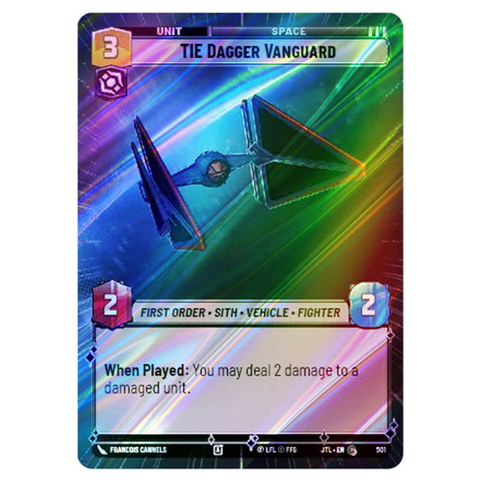 TIE Dagger Vanguard Common card from the Star Wars Unlimited set Jump to Lightspeed
