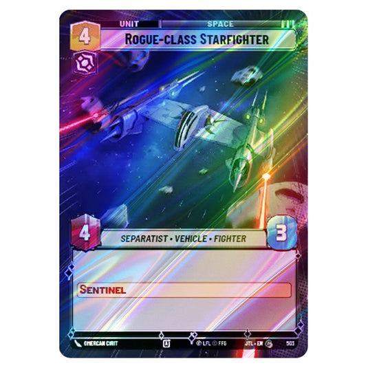 Rogue-class Starfighter Common card from the Star Wars Unlimited set Jump to Lightspeed
