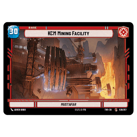 Star Wars Unlimited - Twilight of the Republic - KCM Mining Facility (Common) - 026/257