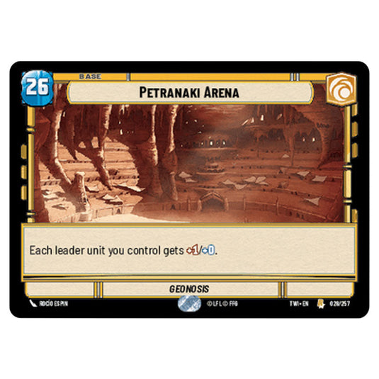 Star Wars Unlimited - Twilight of the Republic - Petranaki Arena (Rare) - 028/257