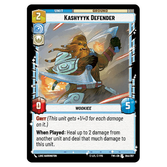 Star Wars Unlimited - Twilight of the Republic - Kashyyyk Defender (Uncommon) - 044/257