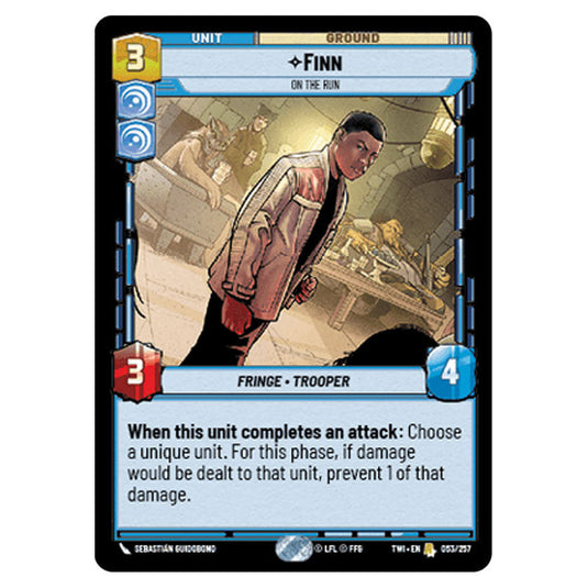 Star Wars Unlimited - Twilight of the Republic - Finn On the Run (Rare) - 053/257