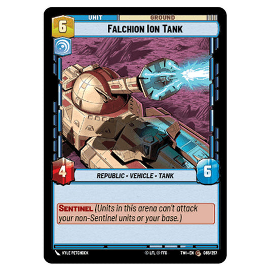 Star Wars Unlimited - Twilight of the Republic - Falchion Ion Tank (Common) - 065/257