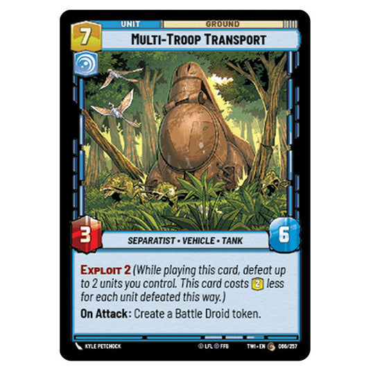 Star Wars Unlimited - Twilight of the Republic - Multi-Troop Transport (Common) - 066/257