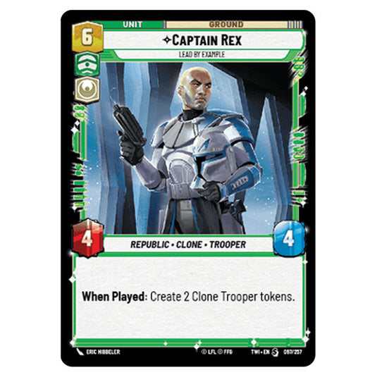 Star Wars Unlimited - Twilight of the Republic - Captain Rex Lead by Example (Special) - 097/257