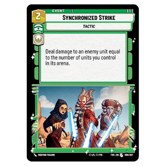 Star Wars Unlimited - Twilight of the Republic - Synchronized Strike (Uncommon) - 099/257