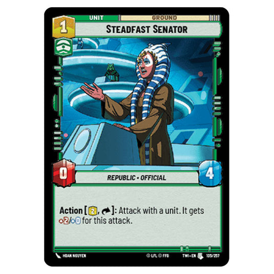 Star Wars Unlimited - Twilight of the Republic - Steadfast Senator (Uncommon) - 105/257