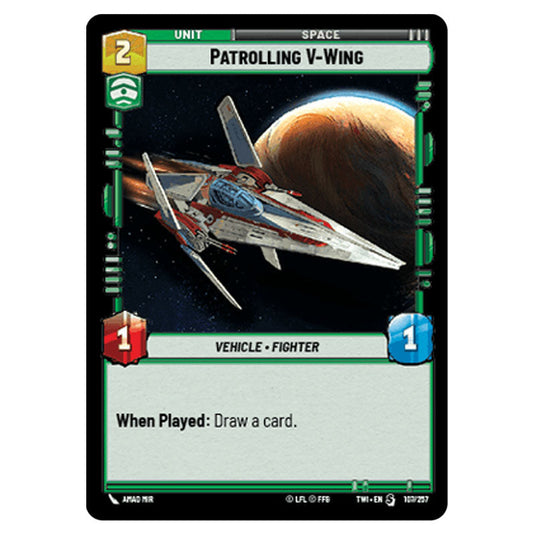 Star Wars Unlimited - Twilight of the Republic - Patrolling V-Wing (Special) - 107/257