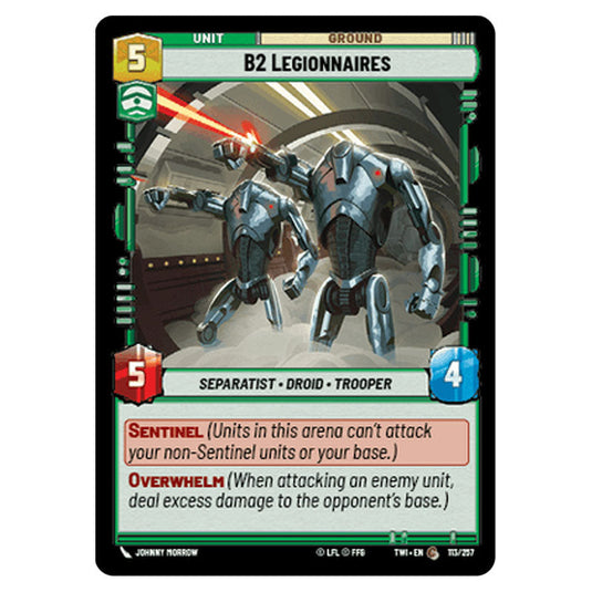 Star Wars Unlimited - Twilight of the Republic - B2 Legionnaires (Common) - 113/257