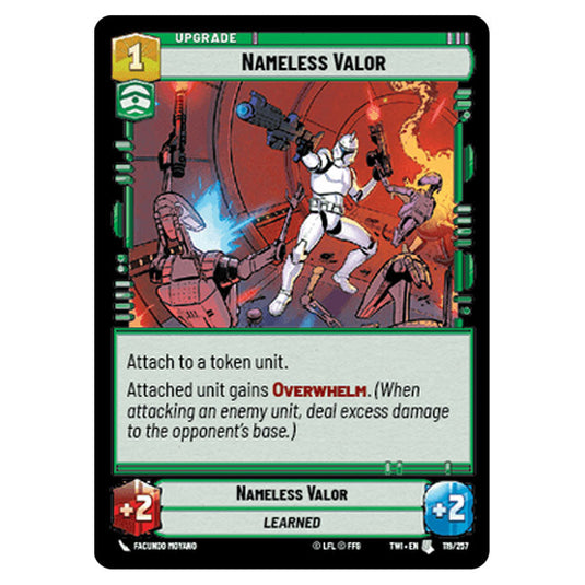 Star Wars Unlimited - Twilight of the Republic - Nameless Valor (Uncommon) - 119/257