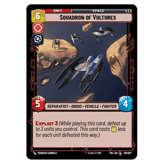 Star Wars Unlimited - Twilight of the Republic - Squadron of Vultures (Common) - 136/257