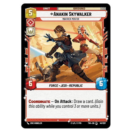Star Wars Unlimited - Twilight of the Republic - Anakin Skywalker Maverick Mentor (Special) - 147/257