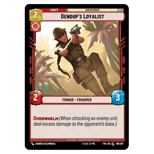 Star Wars Unlimited - Twilight of the Republic - Dendup's Loyalist (Common) - 159/257