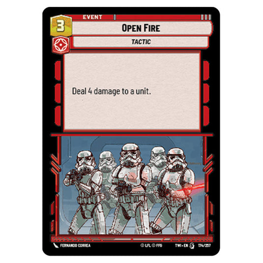 Star Wars Unlimited - Twilight of the Republic - Open Fire (Special) - 174/257