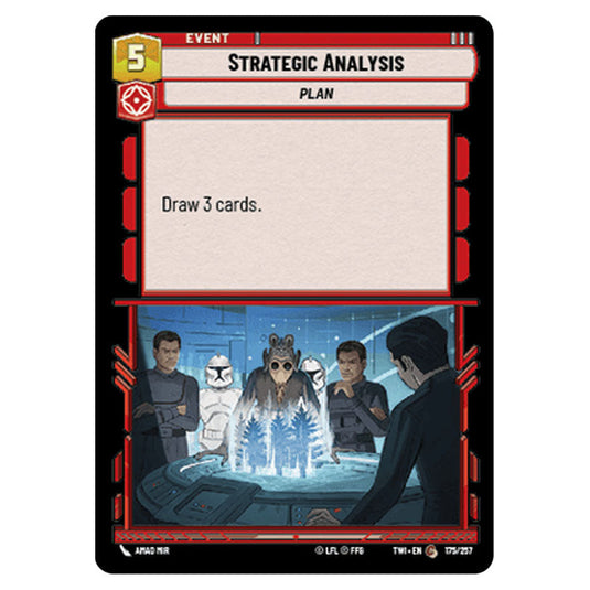 Star Wars Unlimited - Twilight of the Republic - Strategic Analysis (Common) - 175/257