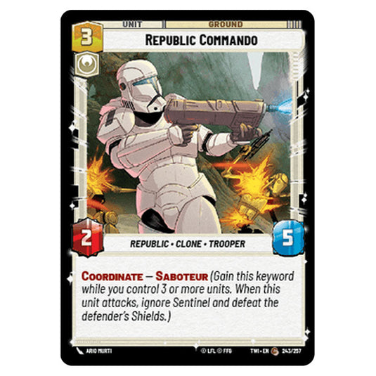 Star Wars Unlimited - Twilight of the Republic - Republic Commando (Common) - 243/257