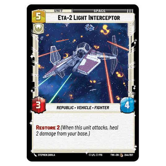 Star Wars Unlimited - Twilight of the Republic - Eta-2 Light Interceptor (Common) - 244/257