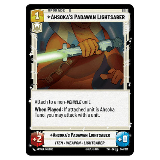 Star Wars Unlimited - Twilight of the Republic - Ahsoka's Padawan Lightsaber (Special) - 248/257