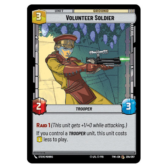 Star Wars Unlimited - Twilight of the Republic - Volunteer Soldier (Common) - 254/257