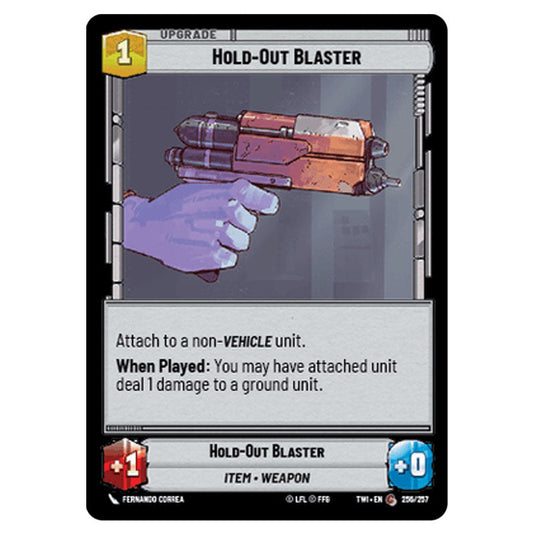 Star Wars Unlimited - Twilight of the Republic - Hold-Out Blaster (Common) - 256/257