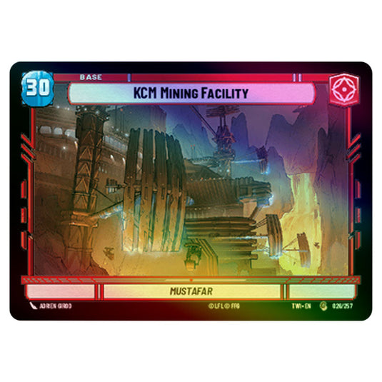Star Wars Unlimited - Twilight of the Republic - KCM Mining Facility (Common) - 026/257 (Foil)