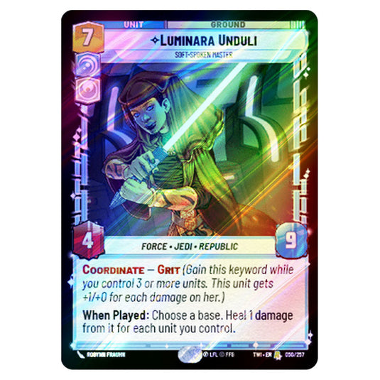 Star Wars Unlimited - Twilight of the Republic - Luminara Unduli Soft-Spoken Master (Rare) - 050/257 (Foil)