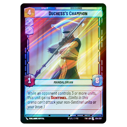Star Wars Unlimited - Twilight of the Republic - Duchess's Champion (Uncommon) - 054/257 (Foil)