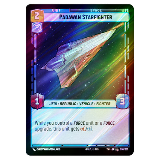 Star Wars Unlimited - Twilight of the Republic - Padawan Starfighter (Common) - 058/257 (Foil)