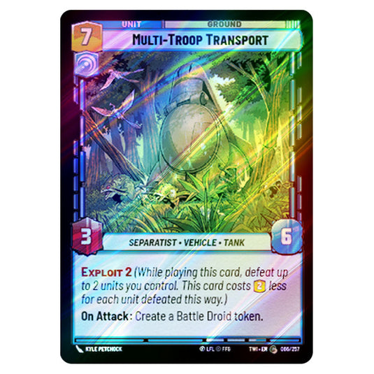 Star Wars Unlimited - Twilight of the Republic - Multi-Troop Transport (Common) - 066/257 (Foil)
