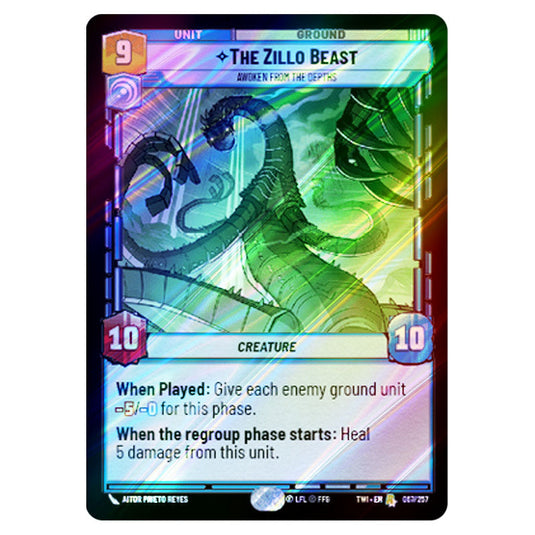 Star Wars Unlimited - Twilight of the Republic - The Zillo Beast Awoken From The Depths (Rare) - 067/257 (Foil)