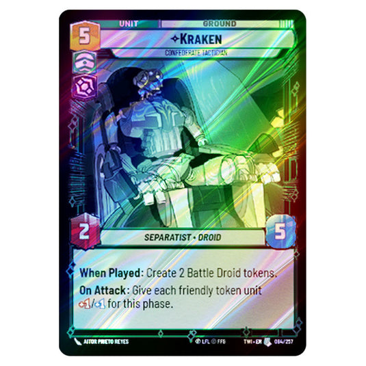 Star Wars Unlimited - Twilight of the Republic - Kraken Confederate Tactician (Uncommon) - 084/257 (Foil)