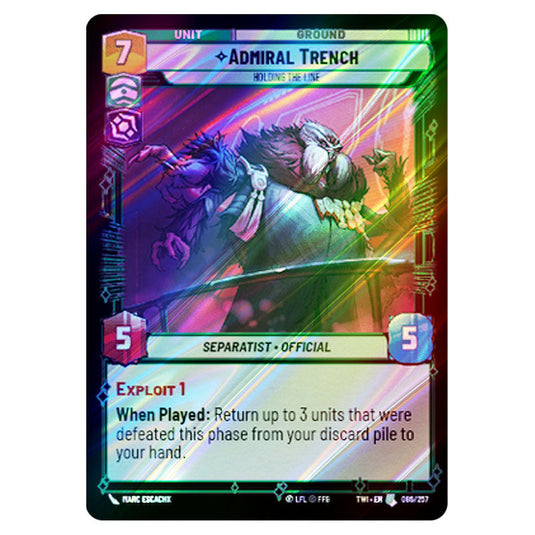 Star Wars Unlimited - Twilight of the Republic - Admiral Trench Holding the Line (Uncommon) - 086/257 (Foil)