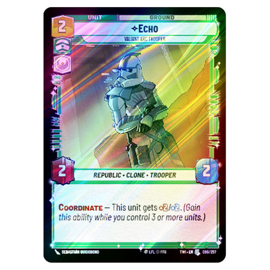 Star Wars Unlimited - Twilight of the Republic - Echo Valiant ARC Trooper (Uncommon) - 090/257 (Foil)