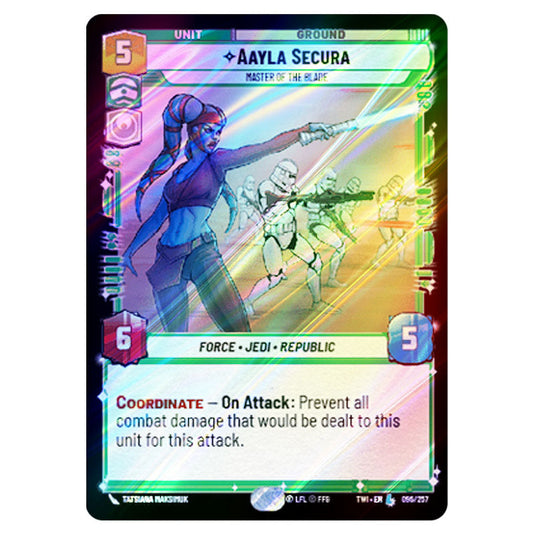 Star Wars Unlimited - Twilight of the Republic - Aayla Secura Master of the Blade (Legendary) - 096/257 (Foil)