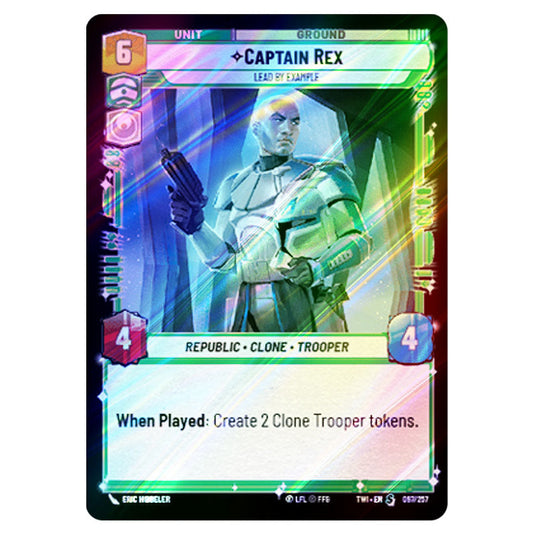 Star Wars Unlimited - Twilight of the Republic - Captain Rex Lead by Example (Special) - 097/257 (Foil)