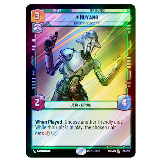 Star Wars Unlimited - Twilight of the Republic - Huyang Enduring Instructor (Rare) - 110/257 (Foil)