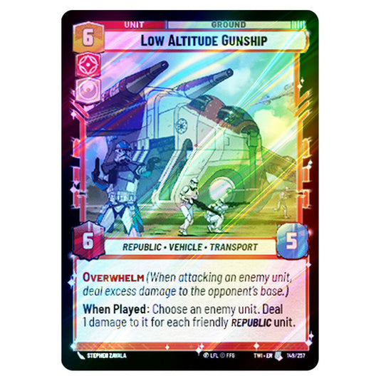 Star Wars Unlimited - Twilight of the Republic - Low Altitude Gunship (Uncommon) - 149/257 (Foil)