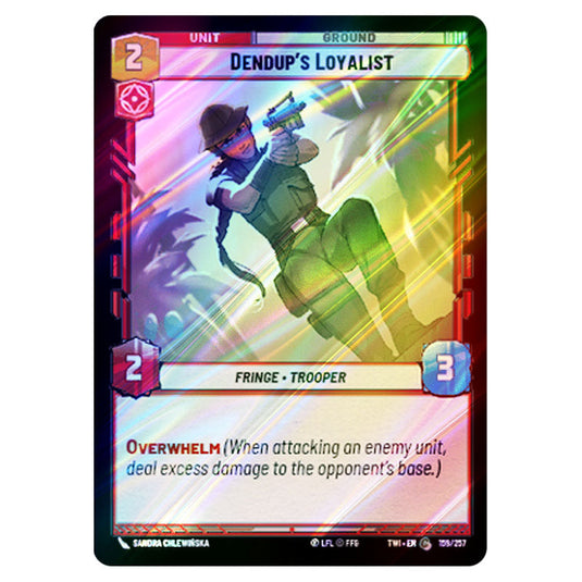Star Wars Unlimited - Twilight of the Republic - Dendup's Loyalist (Common) - 159/257 (Foil)
