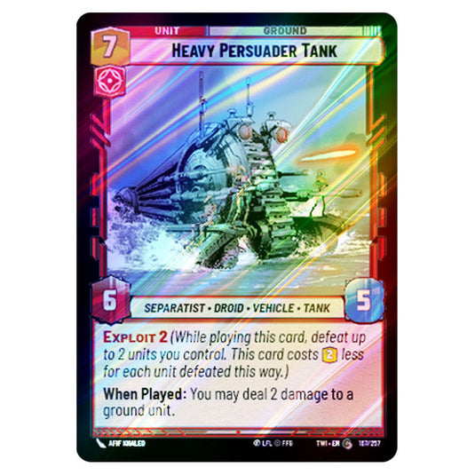 Star Wars Unlimited - Twilight of the Republic - Heavy Persuader Tank (Common) - 167/257 (Foil)