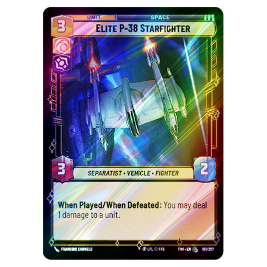 Star Wars Unlimited - Twilight of the Republic - Elite P-38 Starfighter (Common) - 181/257 (Foil)