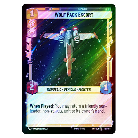 Star Wars Unlimited - Twilight of the Republic - Wolf Pack Escort (Common) - 191/257 (Foil)