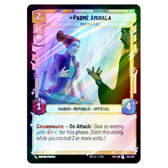 Star Wars Unlimited - Twilight of the Republic - Padmé Amidala Pursuing Peace (Uncommon) - 192/257 (Foil)