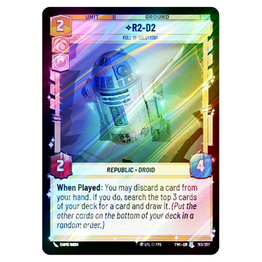 Star Wars Unlimited - Twilight of the Republic - R2-D2Full of Solutions (Uncommon) - 193/257 (Foil)